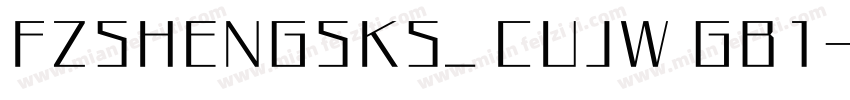 FZSHENGSKS_ CUJW GB1字体转换